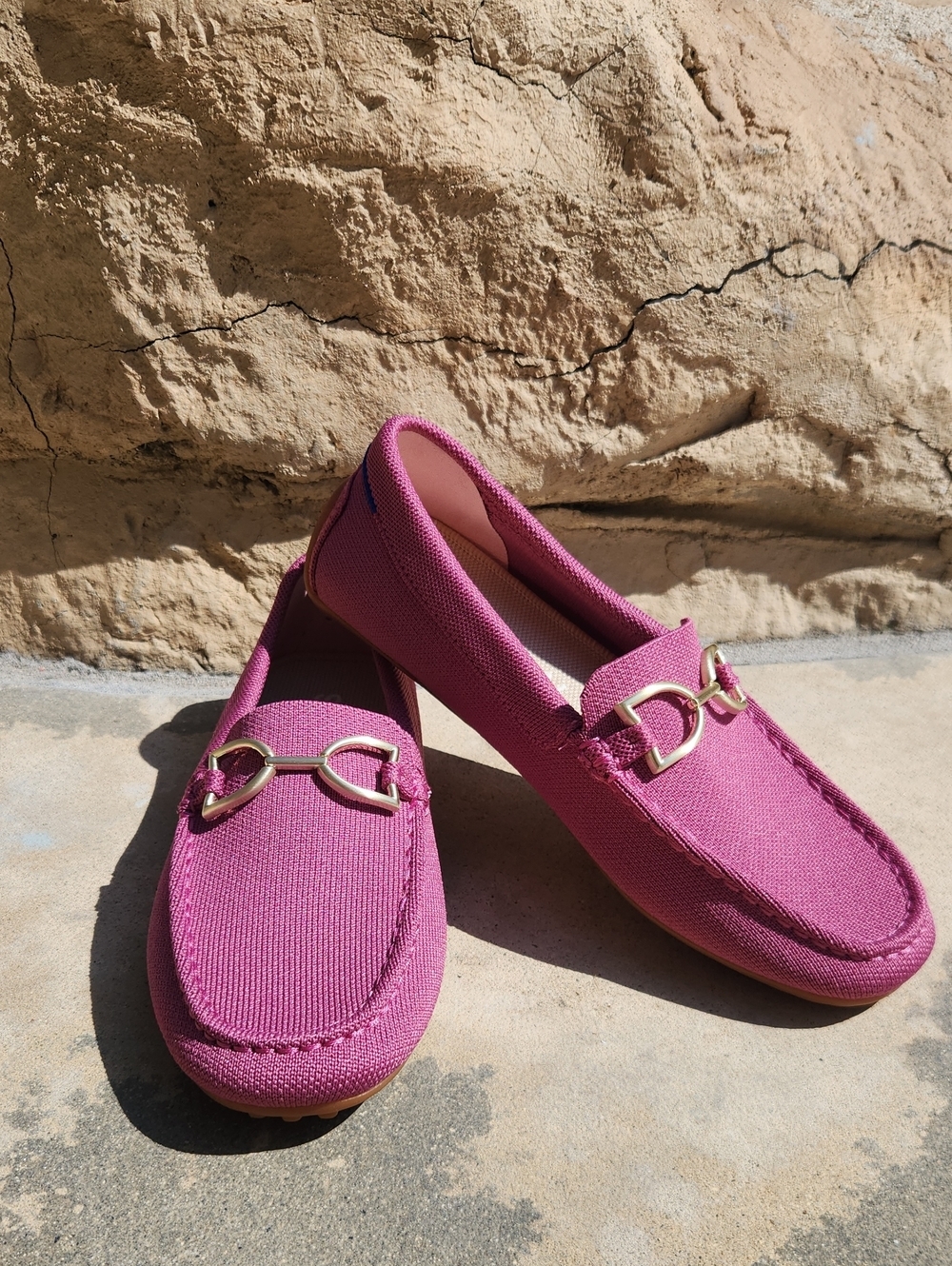 Rothy’s The Double Bit Driver Loafers Pink Size 8